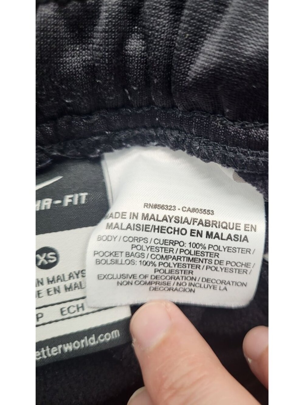 NIKE Boys SZ XS Therma-FIt Black Performance Track Pants Pull On Athletic - Picture 4 of 10